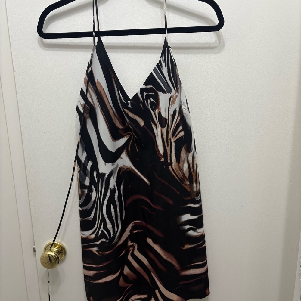 Elegant Zebra Print Top